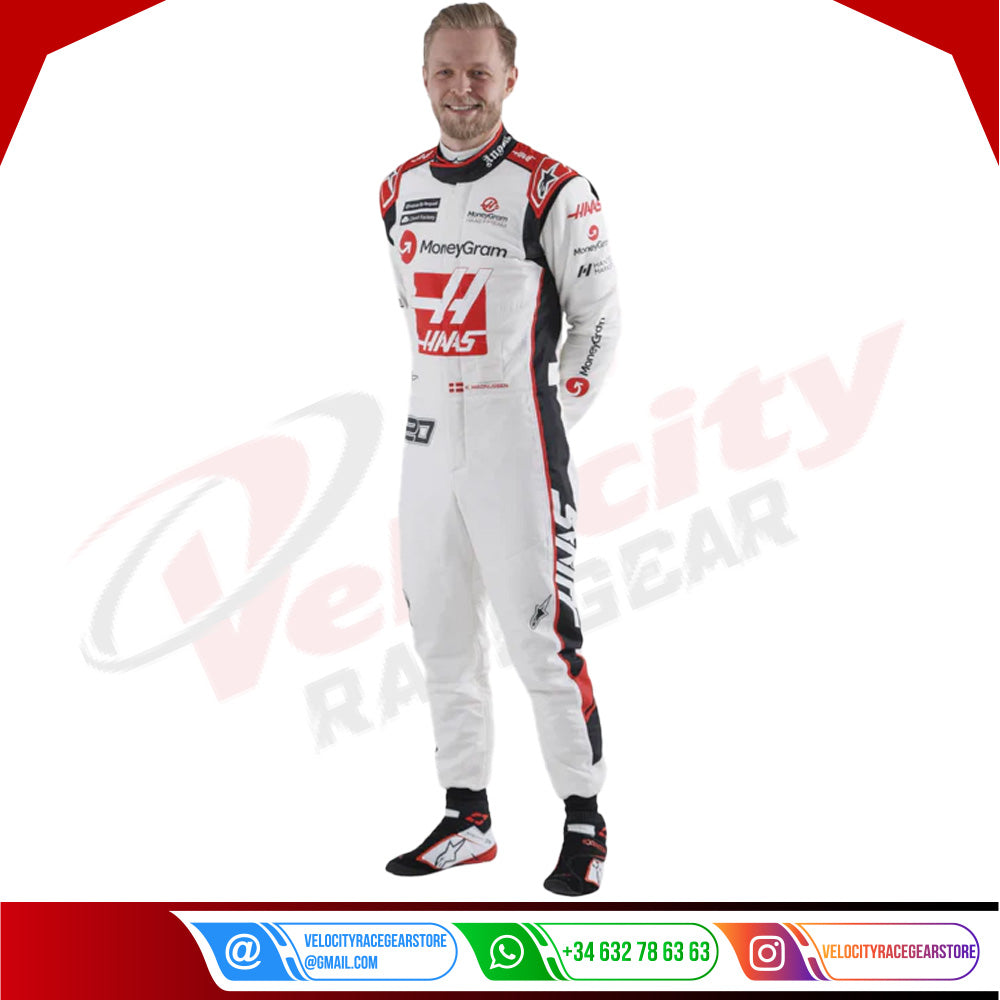 Kevin Magnussen Race Suit F1 Haas Team 2023 - Velocity Racegear-Kevin Magnussen Race Suit F1 Haas Team 2023 - Velocity Racegear-F1 Racing Suit