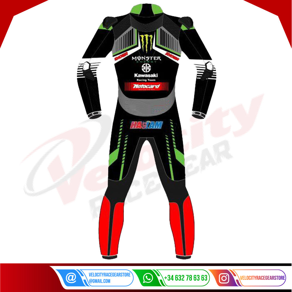 Leon Haslam Kawasaki 2019 WSBK Race Suit - Velocity Racegear-null
