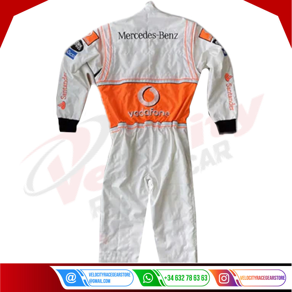 Lewis Hamilton 2008 McLaren F1 Embroidered Racing Suit - Velocity Racegear-Lewis Hamilton 2008 McLaren F1 Embroidered Racing Suit - Velocity Racegear-F1 Racing Suit