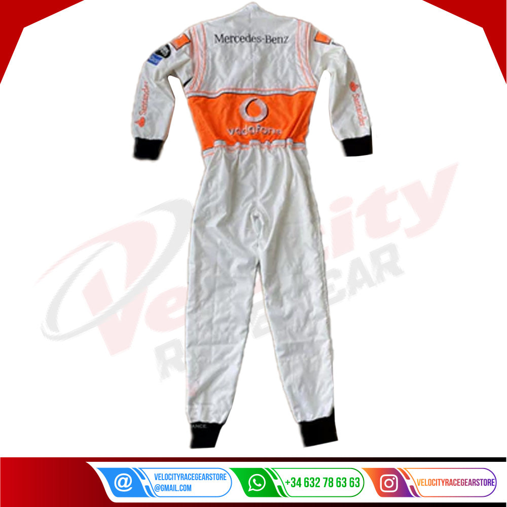 Lewis Hamilton 2008 McLaren F1 Embroidered Racing Suit - Velocity Racegear-Lewis Hamilton 2008 McLaren F1 Embroidered Racing Suit - Velocity Racegear-F1 Racing Suit