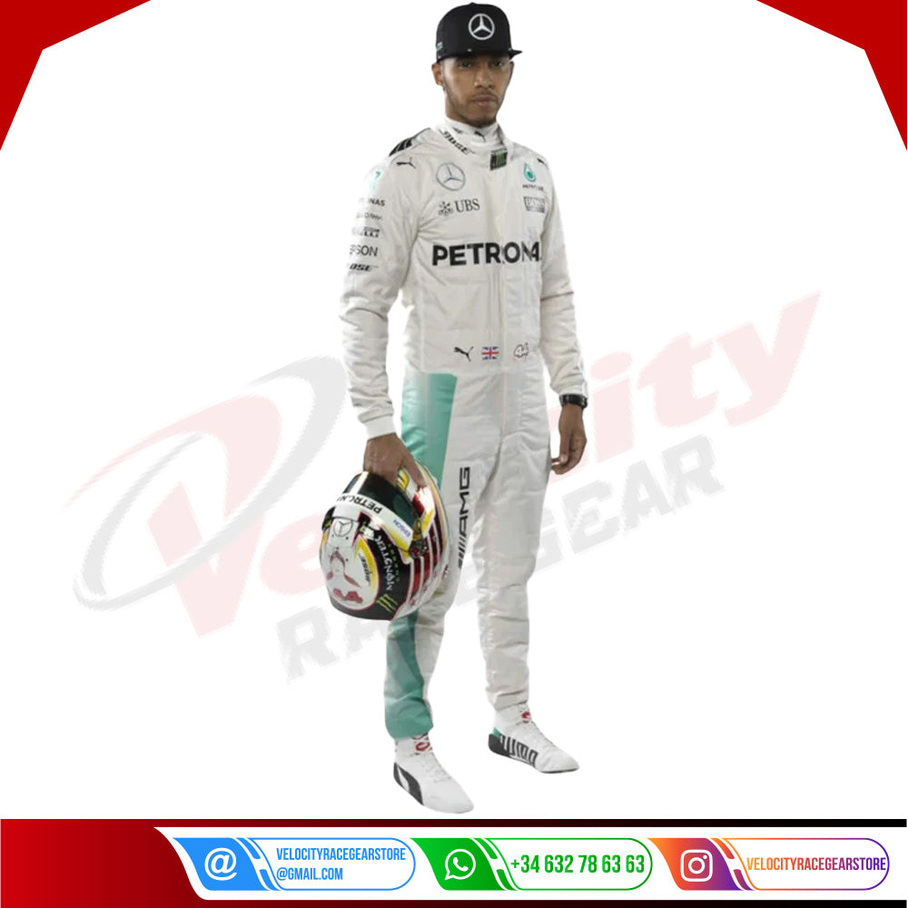 Lewis Hamilton 2016 Mercedes Benz F1 Race Suit - Velocity Racegear-Lewis Hamilton 2016 Mercedes Benz F1 Race Suit - Velocity Racegear-F1 Racing Suit