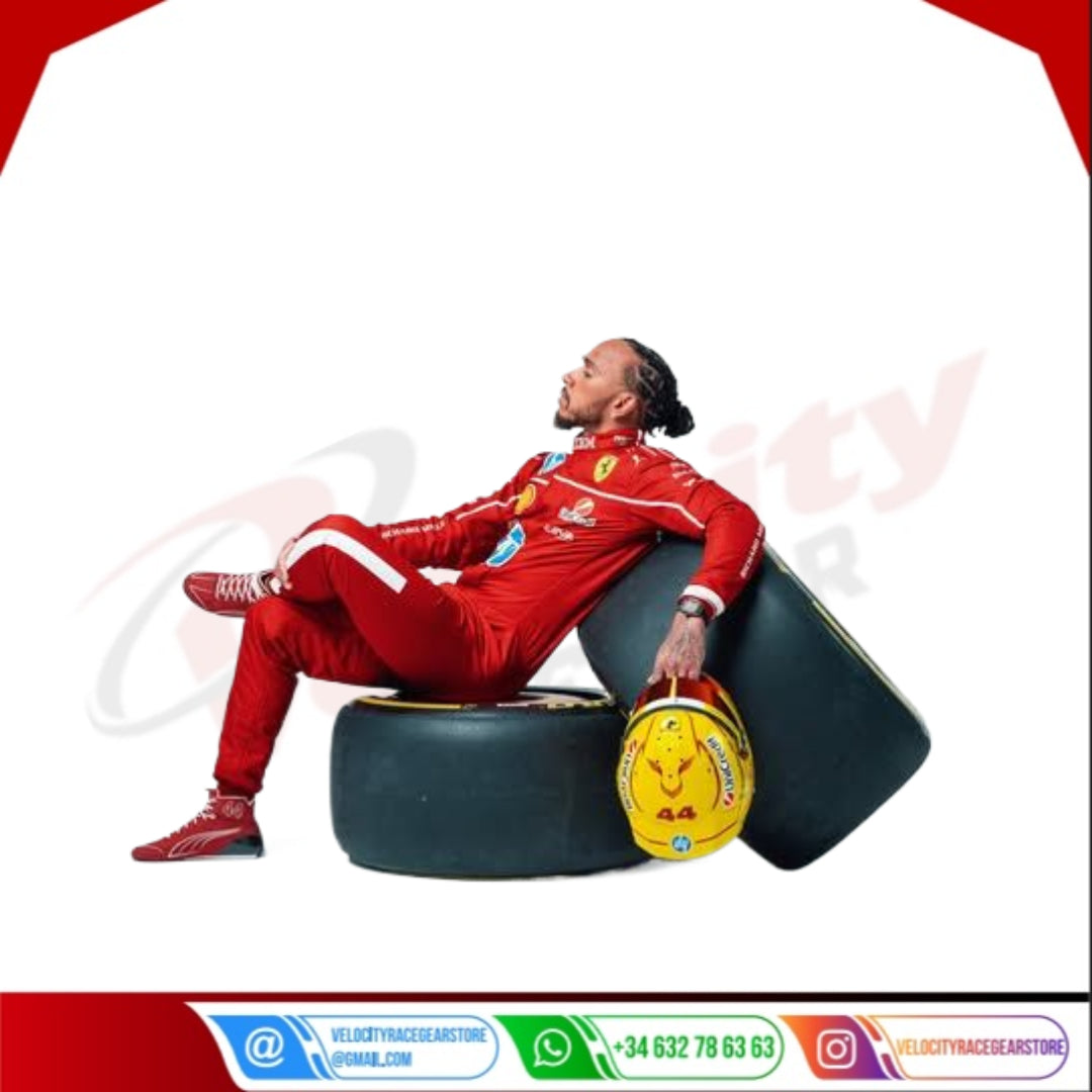 Lewis Hamilton 2025 Scuderia Ferrari HP F1 Racing Suit - Velocity Racegear-Niki Lauda 1976 Ferrari F1 Embroidered Racing suit - Velocity Racegear-F1 Racing Suits