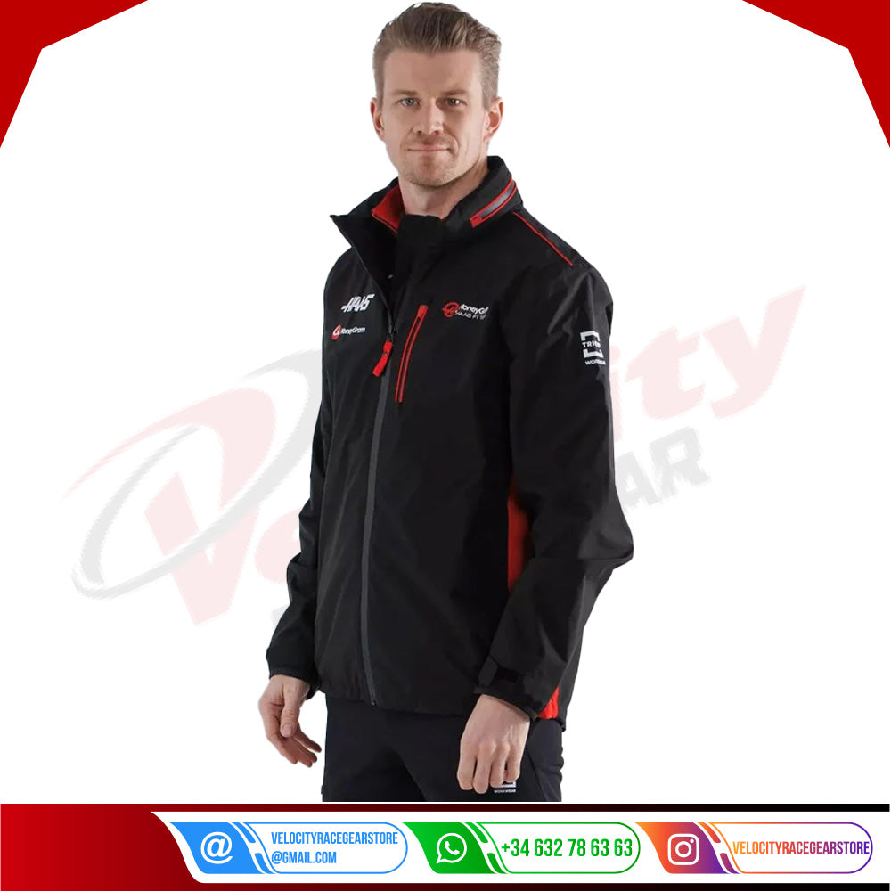Lightweight Raincoat Haas F1 Team - Velocity Racegear-Lightweight Raincoat Haas F1 Team - Velocity Racegear-F1 jacket