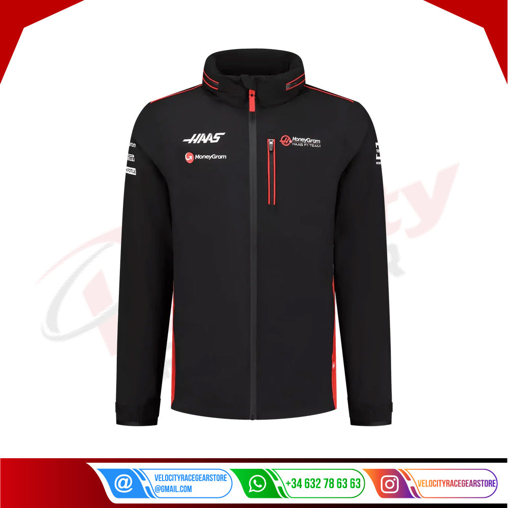 Lightweight Raincoat Haas F1 Team - Velocity Racegear-Lightweight Raincoat Haas F1 Team - Velocity Racegear-F1 jacket