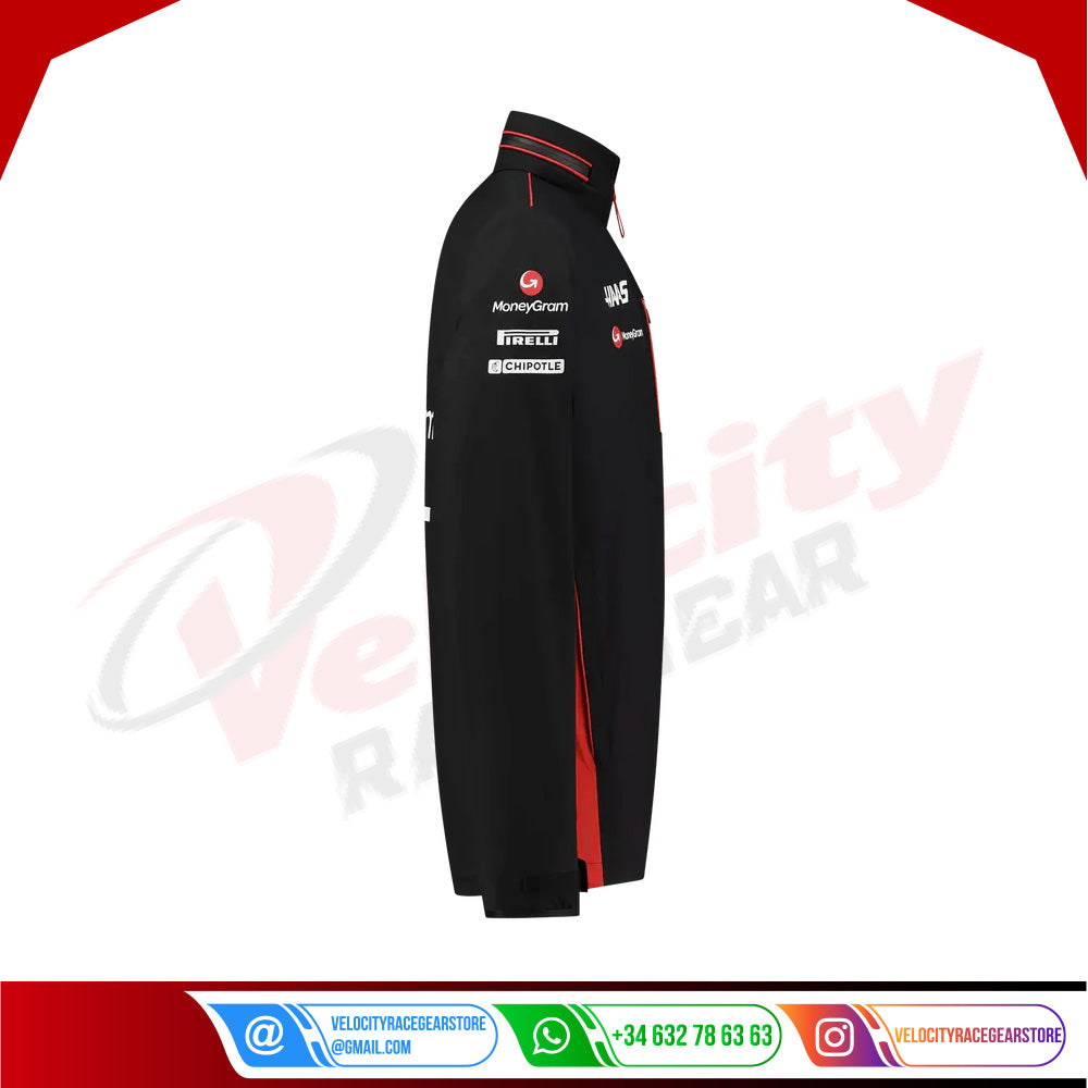 Lightweight Raincoat Haas F1 Team - Velocity Racegear-Lightweight Raincoat Haas F1 Team - Velocity Racegear-F1 jacket