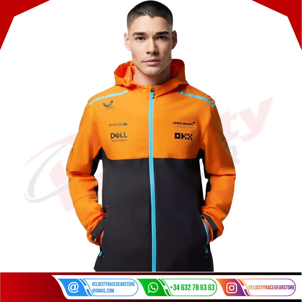 MENS McLAREN REPLICA LIGHTWEIGHT RAIN JACKET - Velocity Racegear-MENS McLAREN REPLICA LIGHTWEIGHT RAIN JACKET - Velocity Racegear-F1 jacket