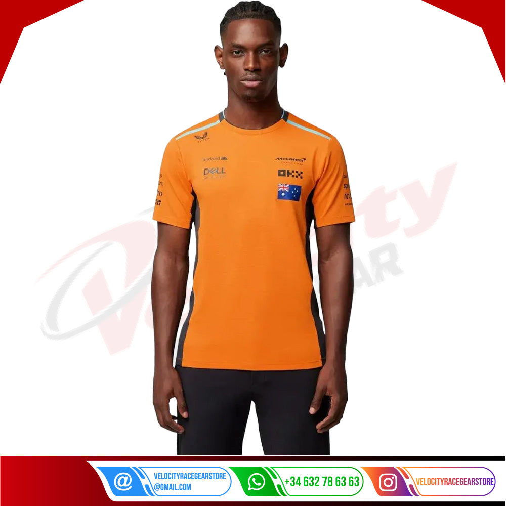 MENS McLAREN REPLICA SET UP T-SHIRT OSCAR PIASTRI - Velocity Racegear-MENS McLAREN REPLICA SET UP T-SHIRT OSCAR PIASTRI - Velocity Racegear-F1 Polo Shirts