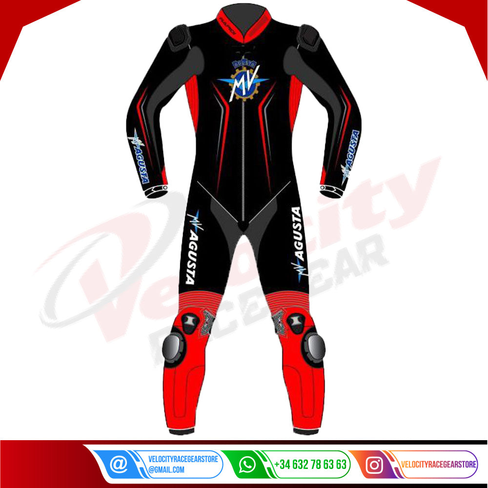 MV Agusta 2017 Motorcycle Leather Suit - Velocity Racegear-null