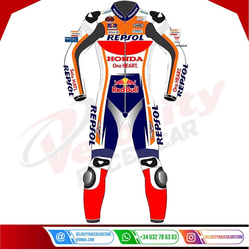 Marc Marquez Honda Repsol Motorbike Suit - Velocity Racegear-null