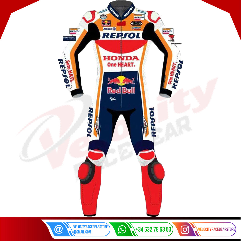 Marc Marquez Motorbike Race Suit Repsol Honda MotoGP 2021 - Velocity Racegear-null