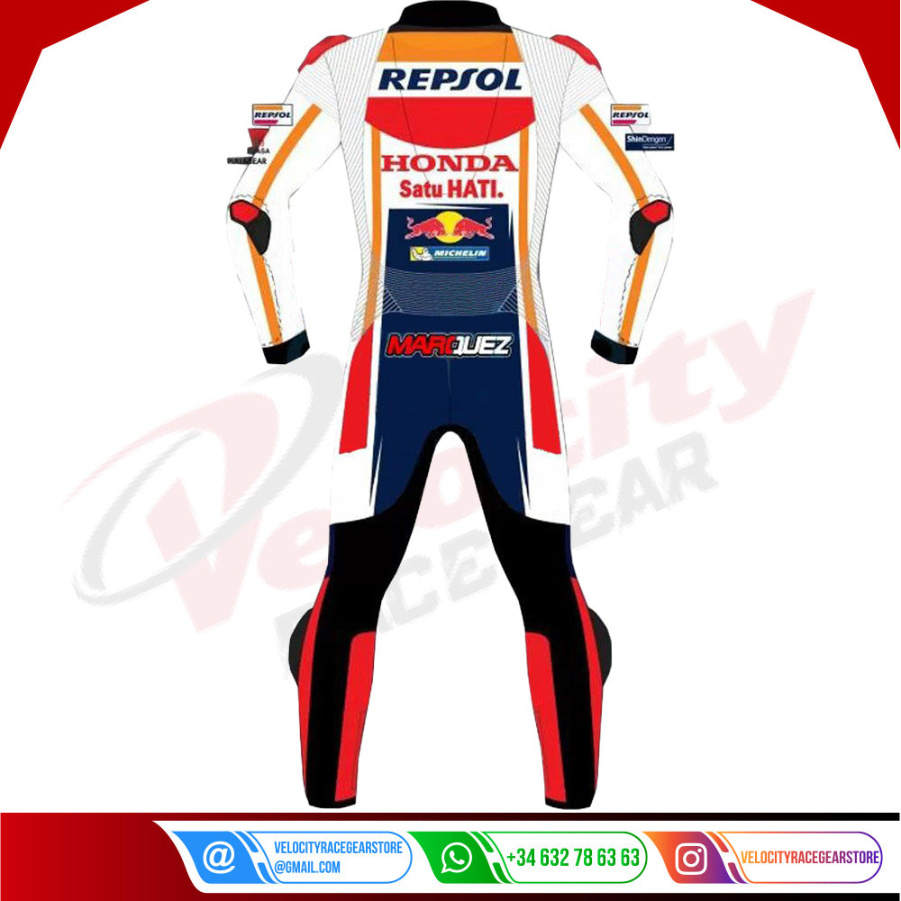 Marc Marquez Motorbike Race Suit Repsol Honda MotoGP 2021 - Velocity Racegear-null