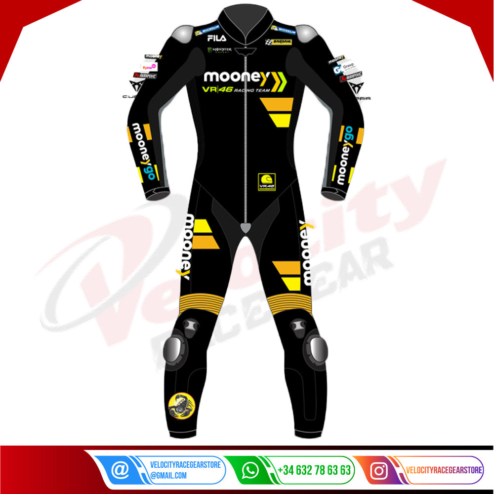 Marco Bezzecchi MotoGP 2023 Mooney VR46 Race Suit - Velocity Racegear-null