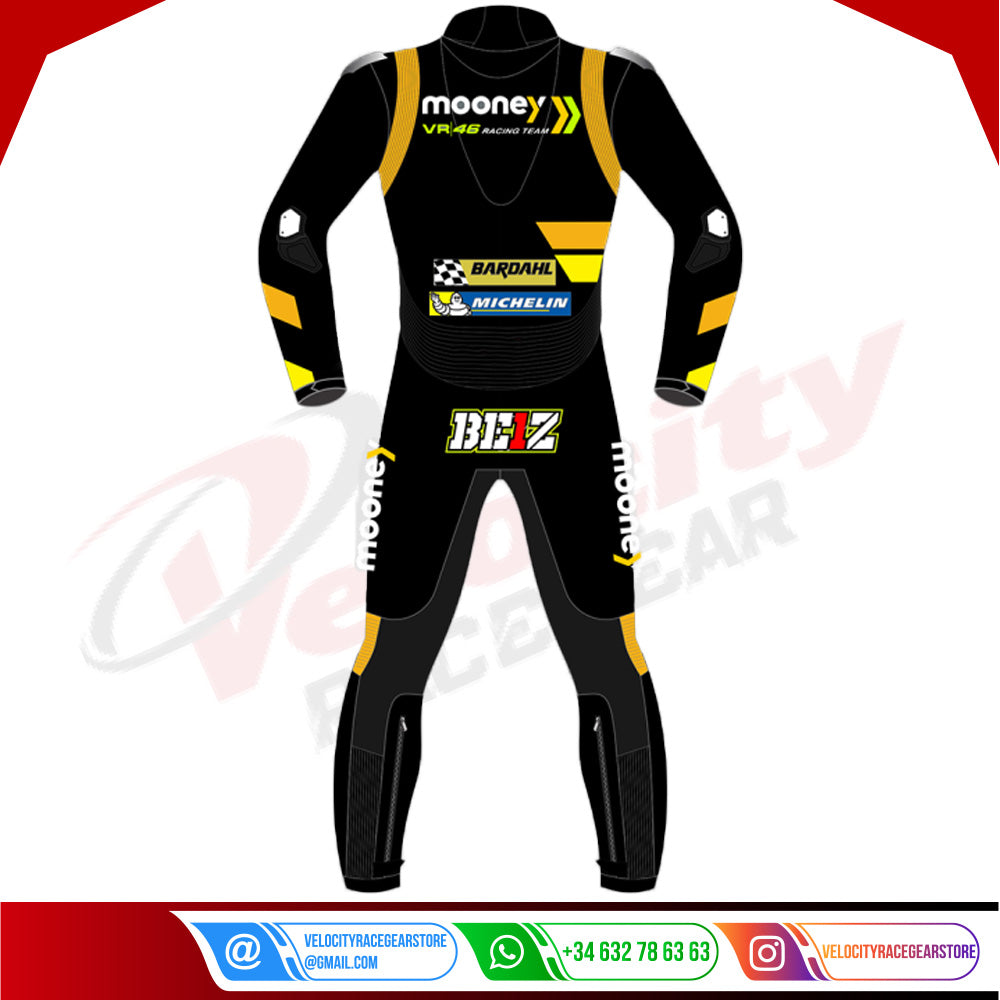 Marco Bezzecchi MotoGP 2023 Mooney VR46 Race Suit - Velocity Racegear-null