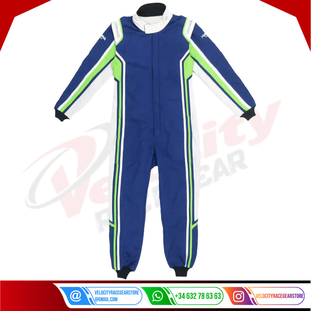 Marina Custom Blue Racing Suits - Velocity Racegear-Marina Custom Blue Racing Suits - Velocity Racegear-Kart Racing Suit