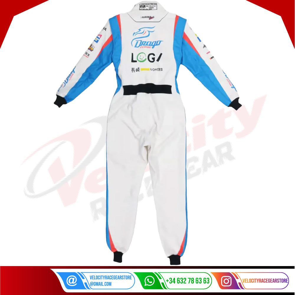 Marina Custom FIA Unic Hlronobu Shimizu Racing Suits - Velocity Racegear-Marina Custom FIA Unic Hlronobu Shimizu Racing Suits - Velocity Racegear-Kart Racing Suit