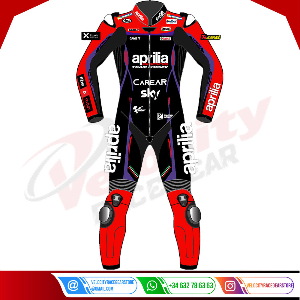 Maverick Vinales Aprilia Racing Suit MotoGP 2023 - Velocity Racegear-null