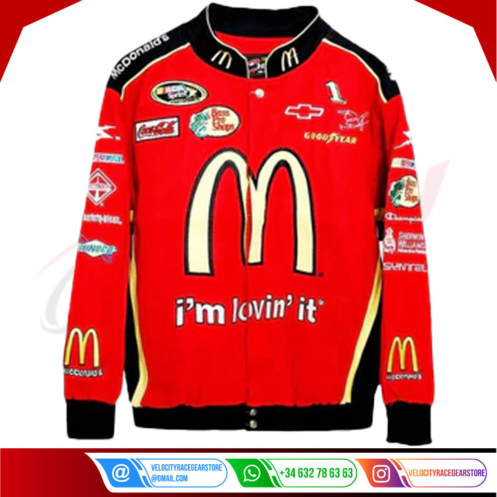 McDonald's Vintage Racing Embroidered Performance F1 Bomber Jacket