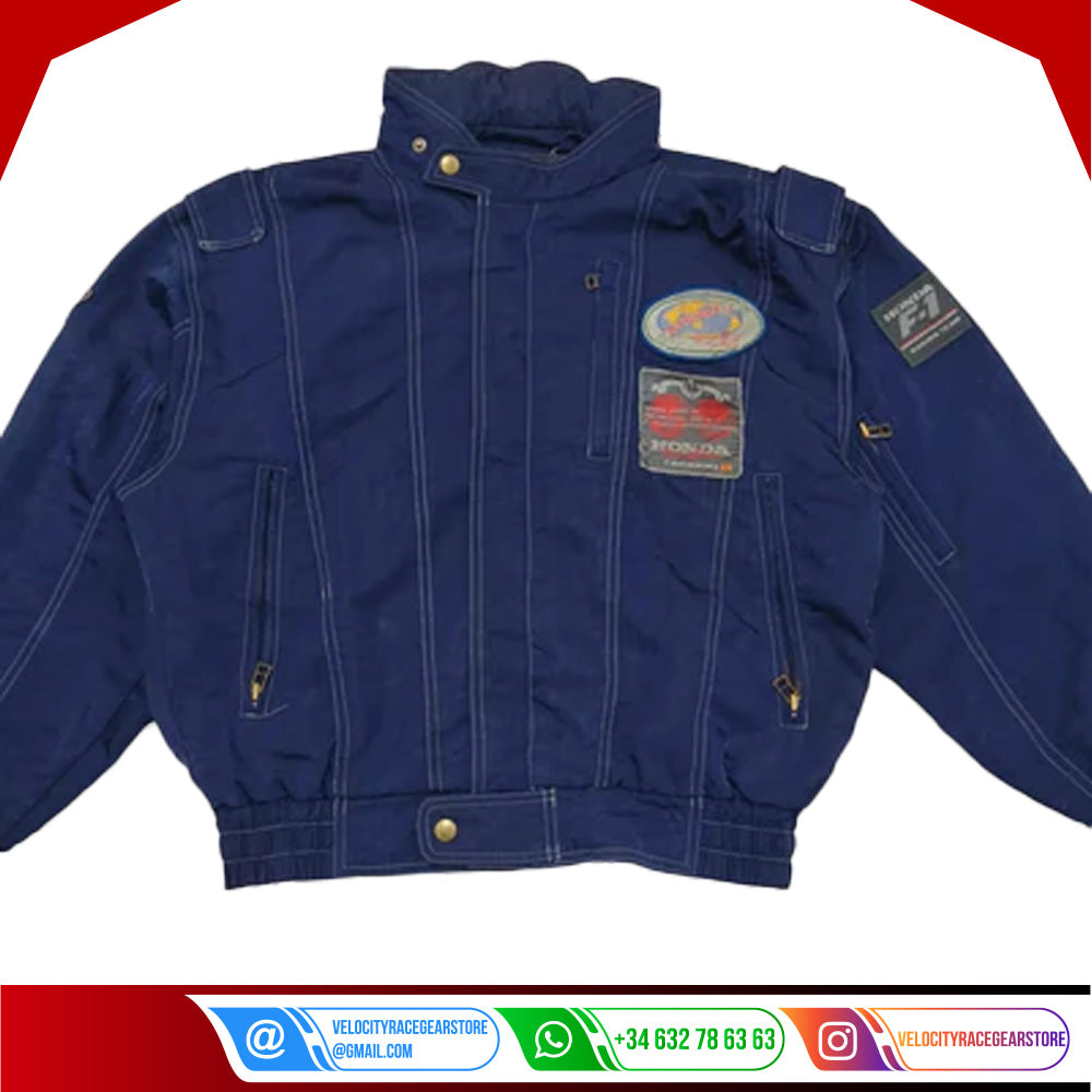 McLaren Ayrton Senna Marlboro Vintage F1 Racing Jacket - Velocity Racegear-McLaren Ayrton Senna Marlboro Vintage F1 Racing Jacket - Velocity Racegear-F1 jacket