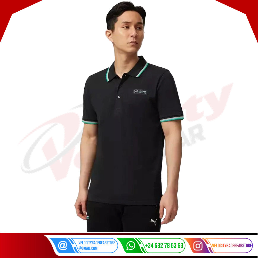 Mercedes-AMG F1 Classic Polo - Velocity Racegear-Mercedes-AMG F1 Classic Polo - Velocity Racegear-F1 Polo Shirts