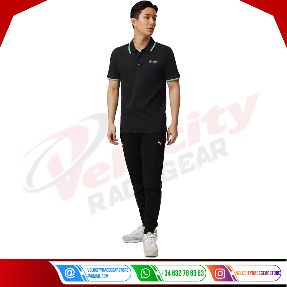 Mercedes-AMG F1 Classic Polo - Velocity Racegear-Mercedes-AMG F1 Classic Polo - Velocity Racegear-F1 Polo Shirts