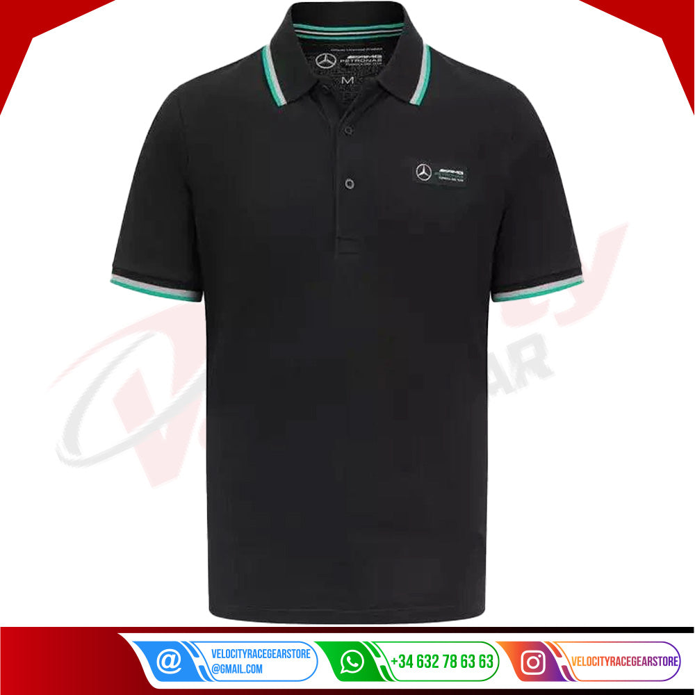 Mercedes-AMG F1 Classic Polo - Velocity Racegear-Mercedes-AMG F1 Classic Polo - Velocity Racegear-F1 Polo Shirts