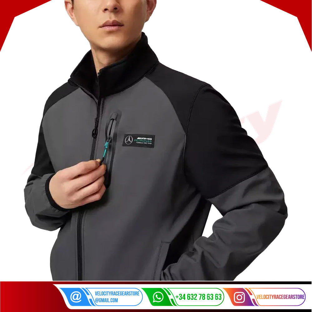Mercedes-AMG F1 Softshell Jacket - Velocity Racegear-Mercedes-AMG F1 Softshell Jacket - Velocity Racegear-F1 jacket