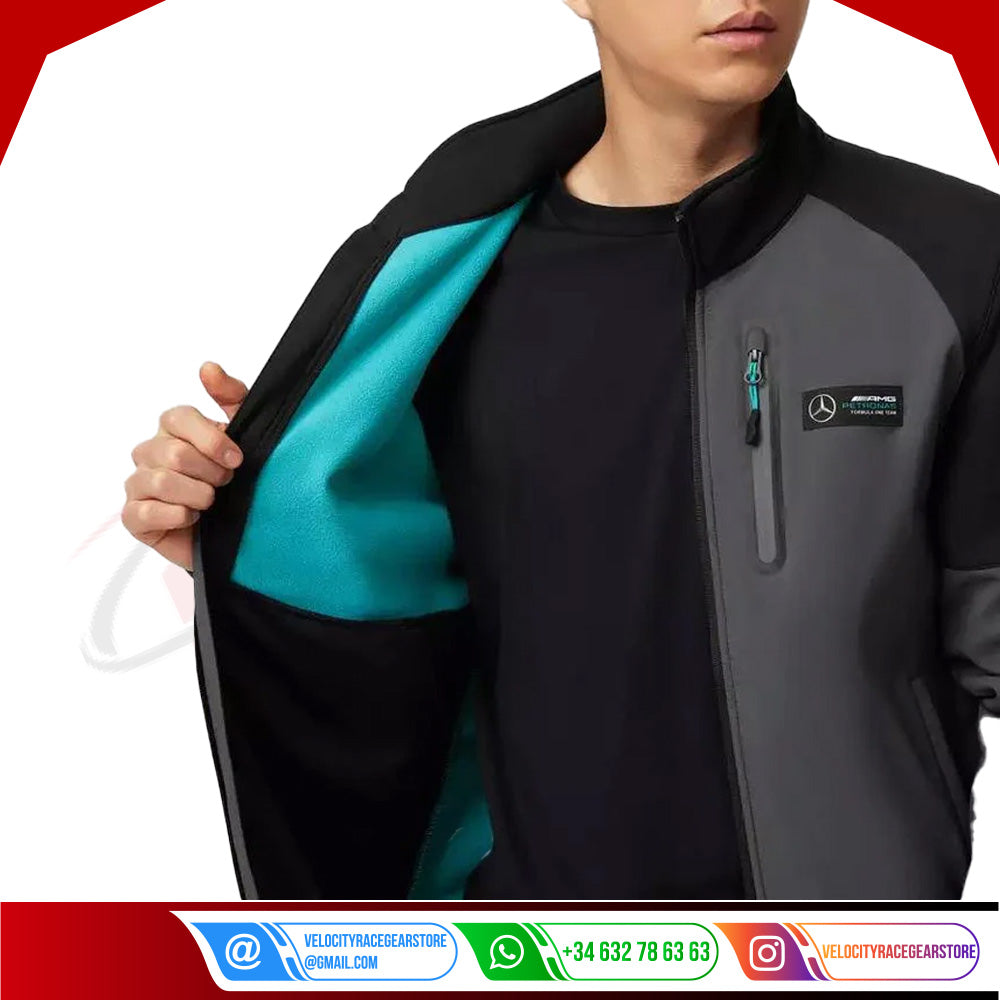 Mercedes-AMG F1 Softshell Jacket - Velocity Racegear-Mercedes-AMG F1 Softshell Jacket - Velocity Racegear-F1 jacket