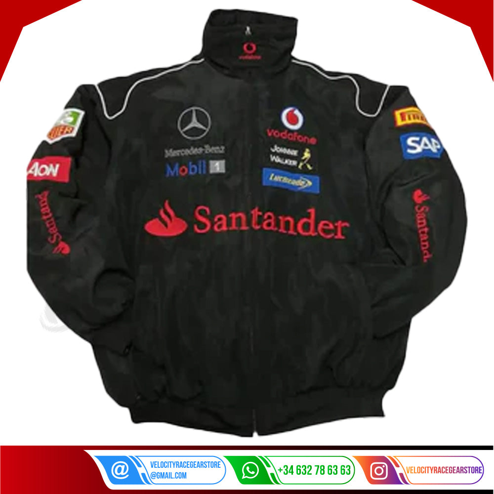 Mercedes AMG F1 Y2K Racing Bomber Style Jacket - Velocity Racegear-Mercedes AMG F1 Y2K Racing Bomber Style Jacket - Velocity Racegear-F1 jacket
