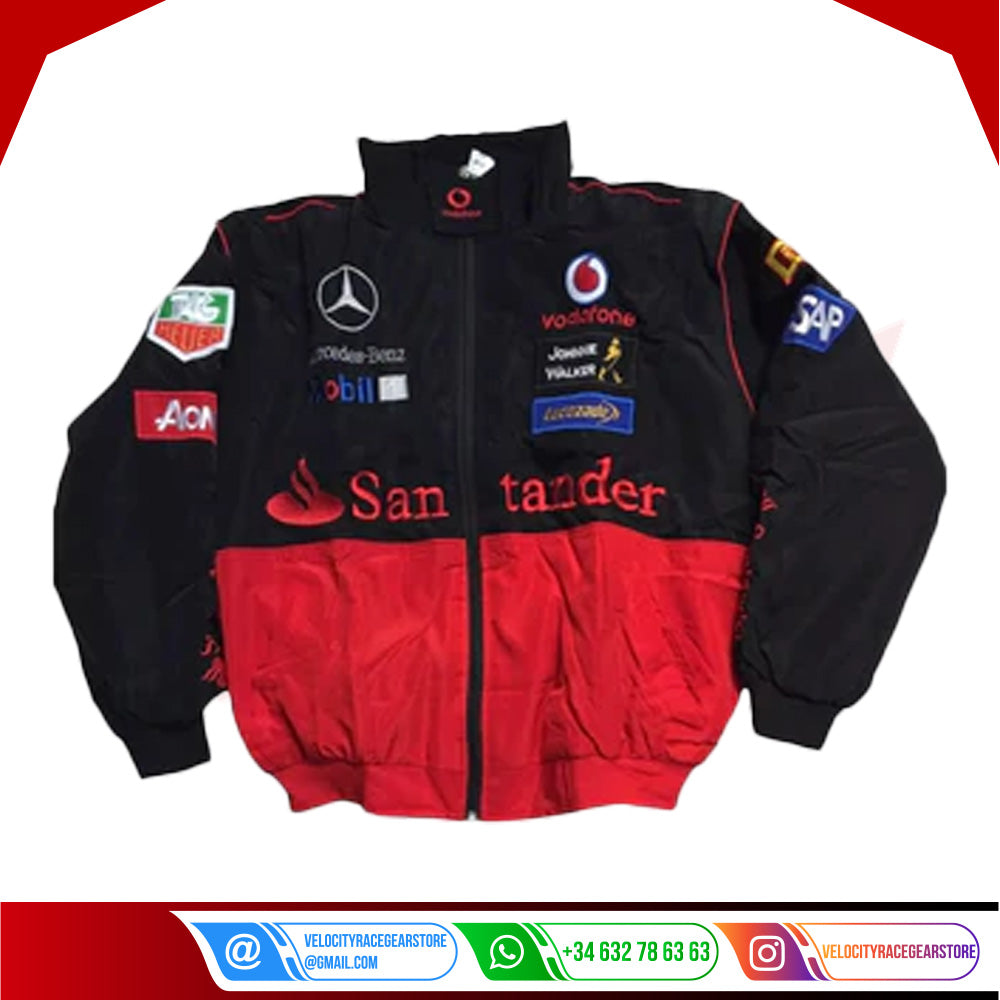Mercedes AMG Petronas Coat Embroidered Logo F1 Racing Jacket - Velocity Racegear-Mercedes AMG Petronas Coat Embroidered Logo F1 Racing Jacket - Velocity Racegear-F1 jacket