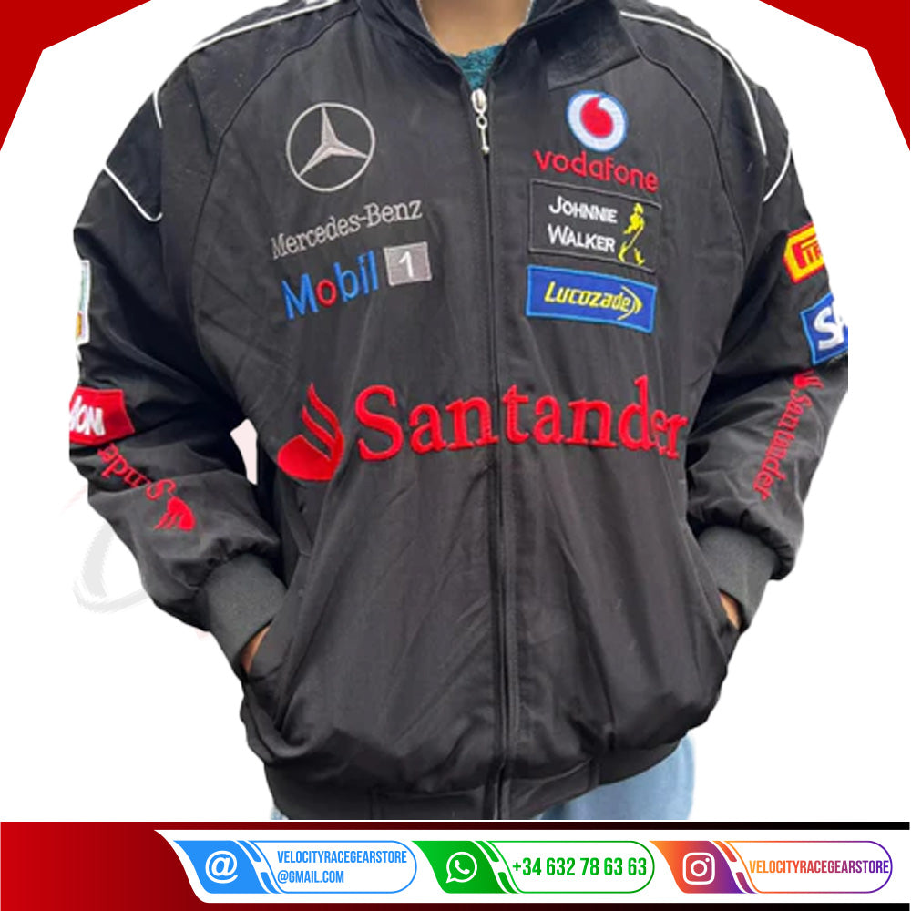 Mercedes F1 Racing Bomber Jacket - Velocity Racegear-Mercedes F1 Racing Bomber Jacket - Velocity Racegear-F1 jacket