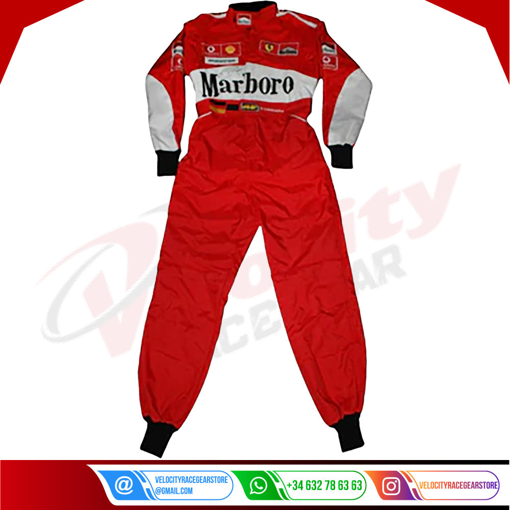 Michael Schumacher SIGNED Ferrari 2004 F1 REPLICA Race SUIT - Velocity Racegear-Michael Schumacher SIGNED Ferrari 2004 F1 REPLICA Race SUIT - Velocity Racegear-F1 Racing Suit