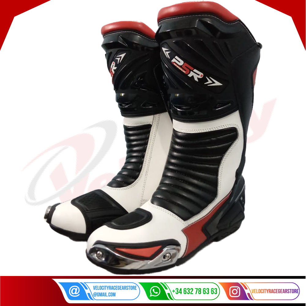 Motorbike Motorcycle Men Leather Racing Sports Shoes Boots MN-031 - Velocity Racegear-null