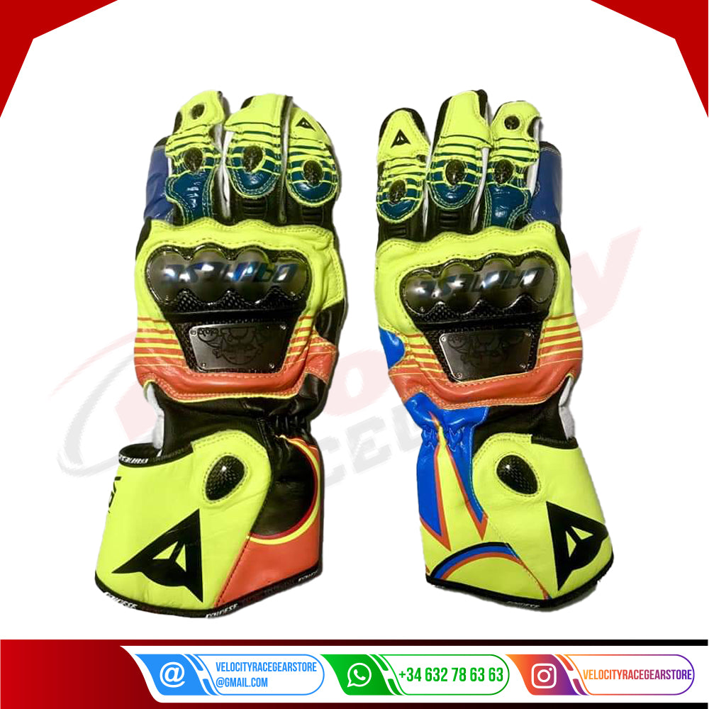 Motorbike Racing Leather Gloves Bikers Gloves Riders Gloves-016 - Velocity Racegear-null