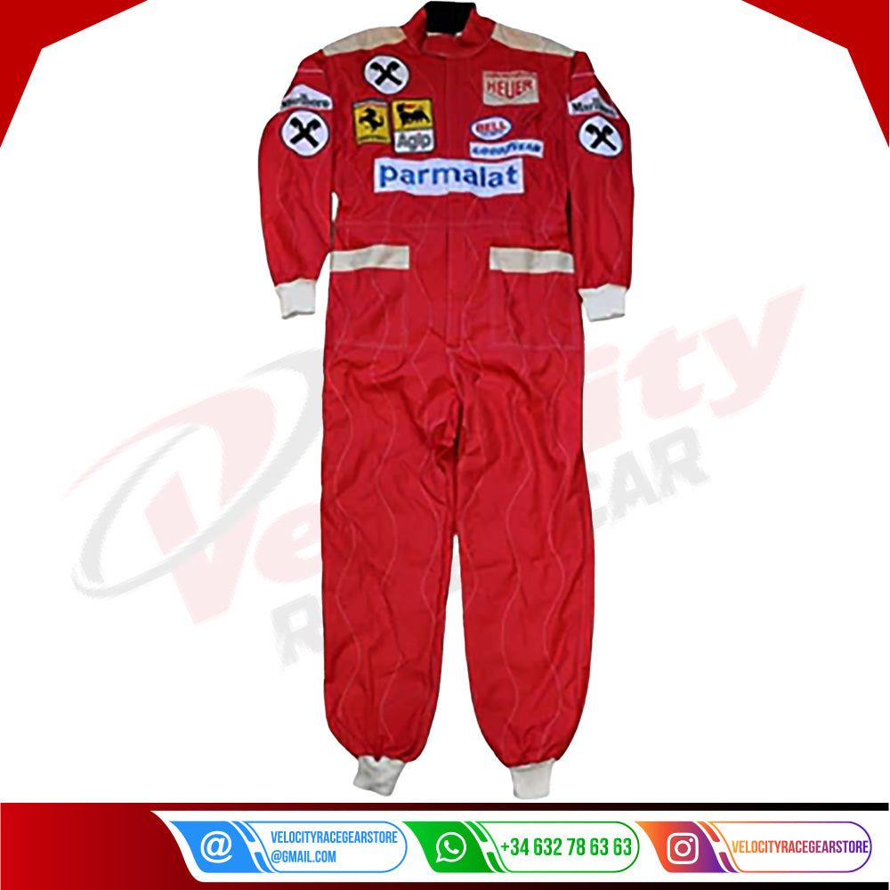NIKI LAUDA SIGNED FERRARI 1977 F1 REPLICA Race SUIT - Velocity Racegear-NIKI LAUDA SIGNED FERRARI 1977 F1 REPLICA Race SUIT - Velocity Racegear-F1 Racing Suit