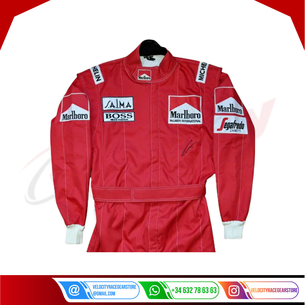 NIKI LAUDA SIGNED McLaren 1984 F1 REPLICA Race SUIT - Velocity Racegear-NIKI LAUDA SIGNED McLaren 1984 F1 REPLICA Race SUIT - Velocity Racegear-F1 Racing Suit