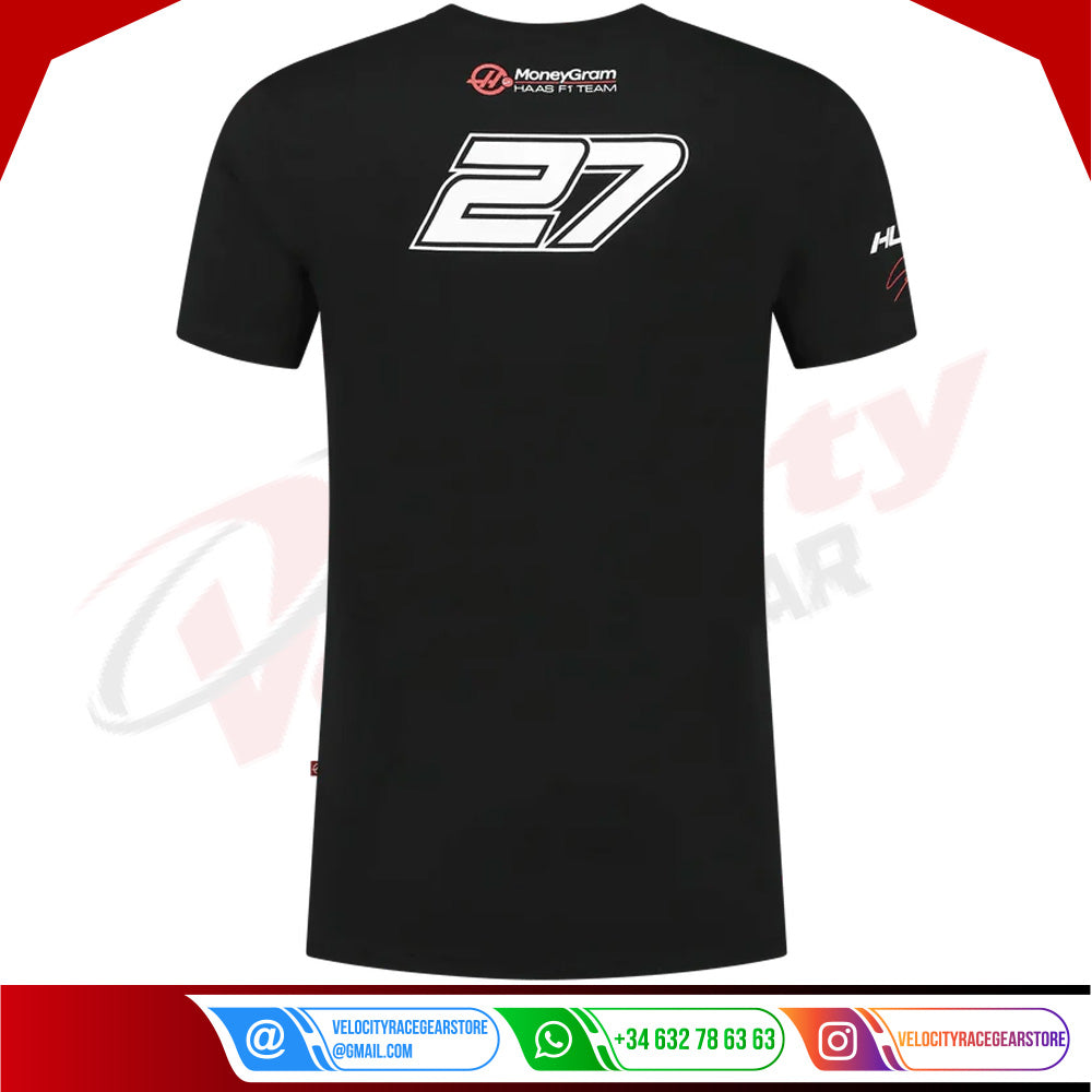 Nico Hulkenberg 2023 T-shirt Black F1 - Velocity Racegear-Nico Hulkenberg 2023 T-shirt Black F1 - Velocity Racegear-F1 Polo Shirts
