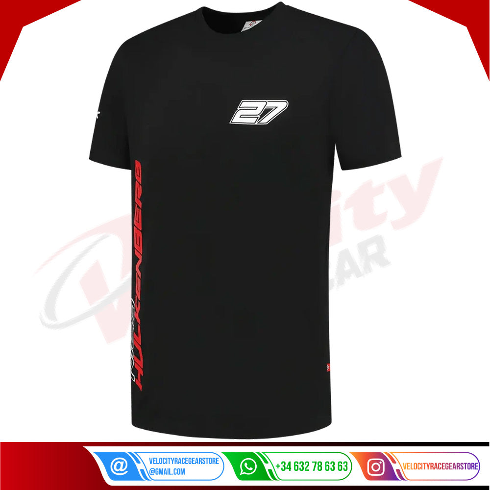 Nico Hulkenberg 2023 T-shirt Black F1 - Velocity Racegear-Nico Hulkenberg 2023 T-shirt Black F1 - Velocity Racegear-F1 Polo Shirts