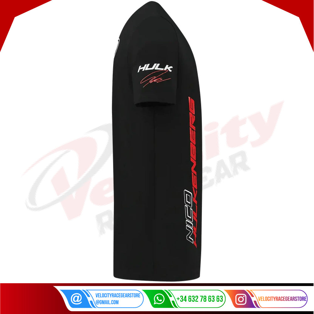 Nico Hulkenberg 2023 T-shirt Black F1 - Velocity Racegear-Nico Hulkenberg 2023 T-shirt Black F1 - Velocity Racegear-F1 Polo Shirts