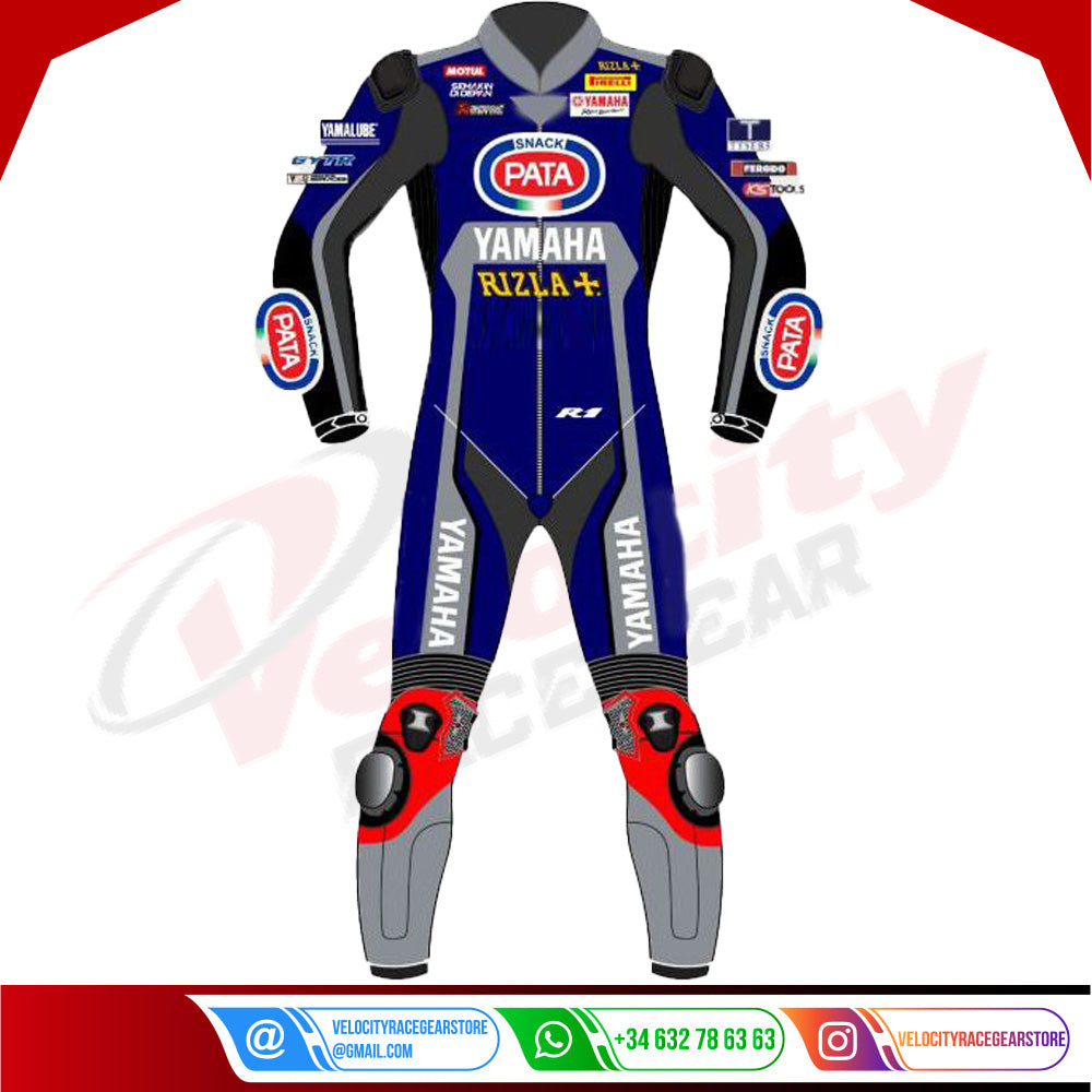 Pata Yamaha Motorcycle Leather Suit 2020 - Velocity Racegear-null