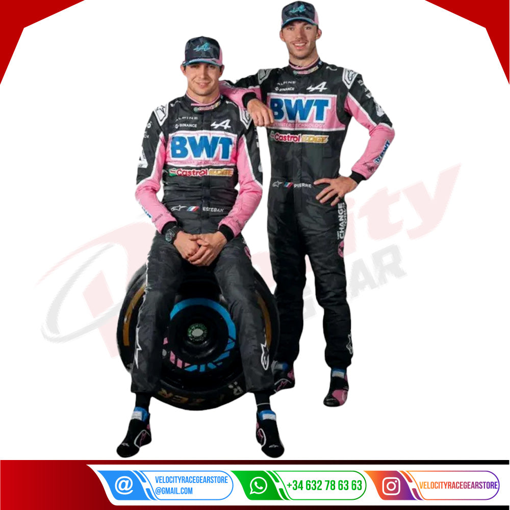 Pierre Gasly 2023 BWT Alpine F1 Team Race Suit - Las Vegas GP - Velocity Racegear-Pierre Gasly 2023 BWT Alpine F1 Team Race Suit - Las Vegas GP - Velocity Racegear-F1 Racing Suits