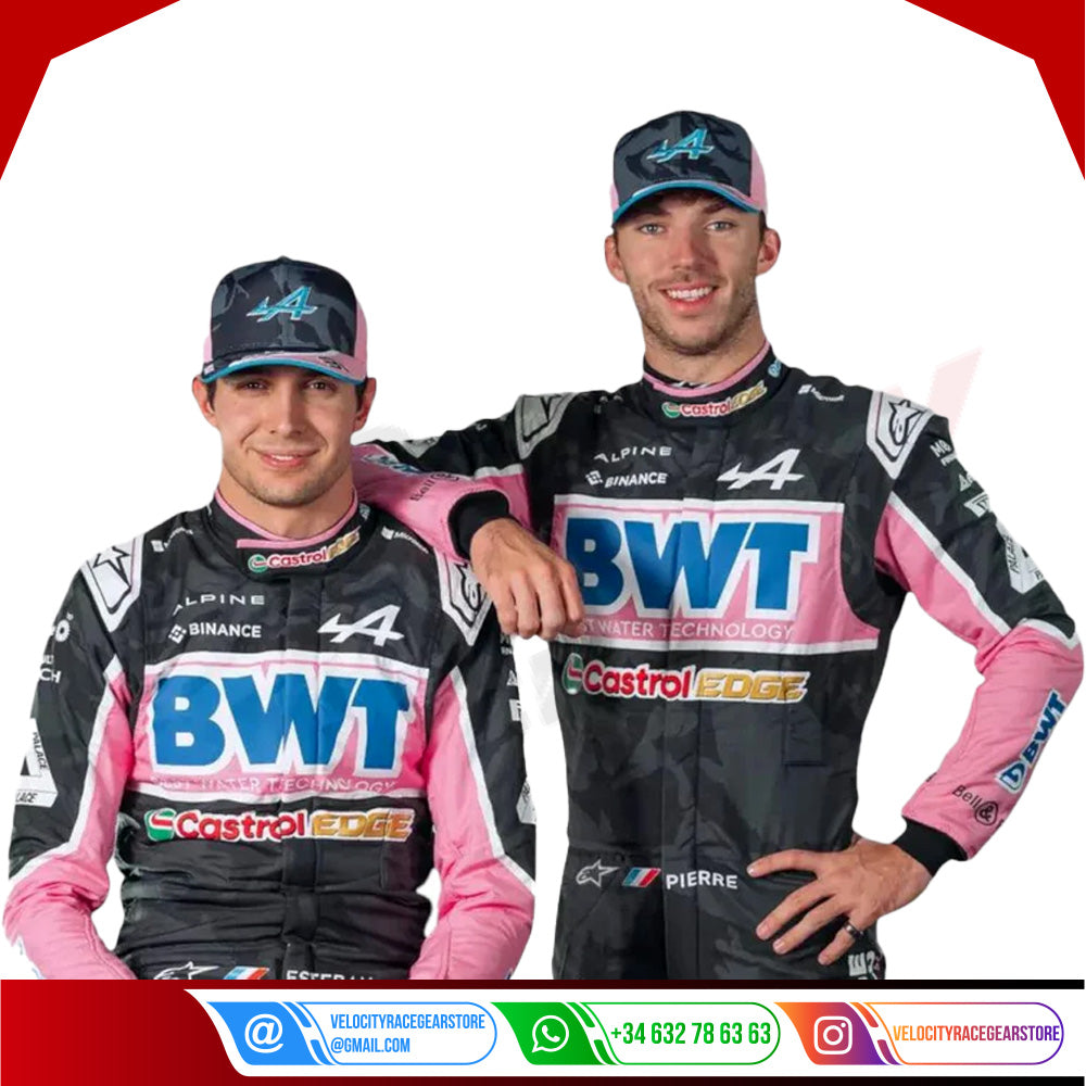 Pierre Gasly 2023 BWT Alpine F1 Team Race Suit - Las Vegas GP - Velocity Racegear-Pierre Gasly 2023 BWT Alpine F1 Team Race Suit - Las Vegas GP - Velocity Racegear-F1 Racing Suits
