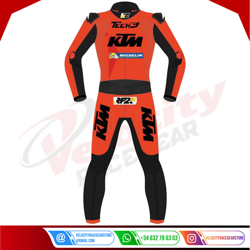 Raul Fernandez Tech3 KTM Leather Race Suit MotoGP 2022 - Velocity Racegear-null
