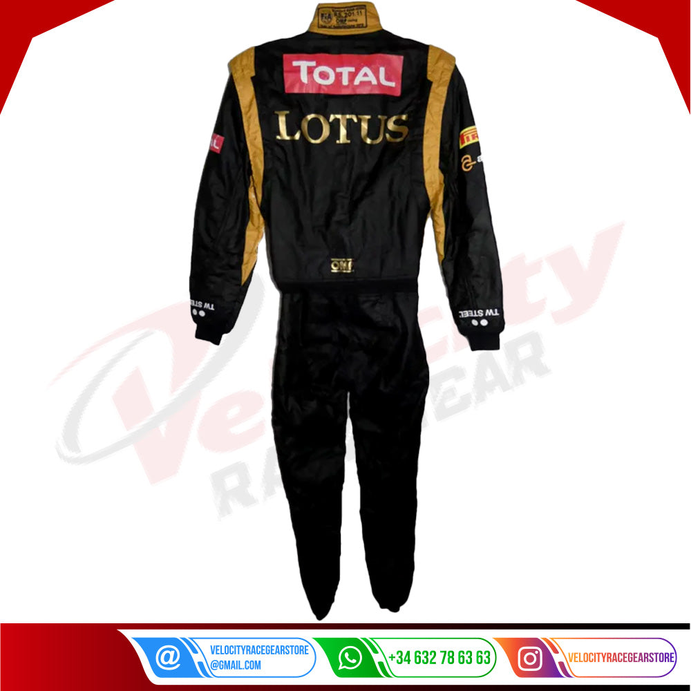 Romain Grosjean 2012 British GP ‘The dark knight rises’ Lotus F1 race suit