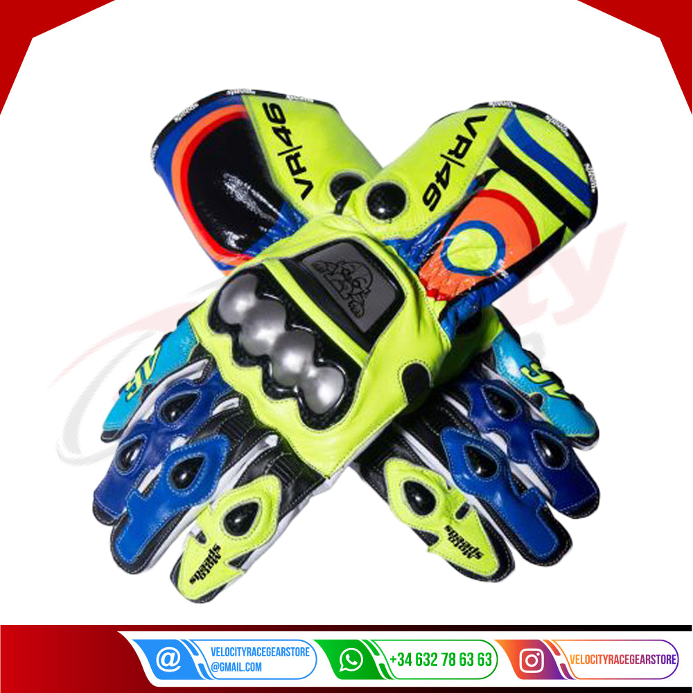 Rossi-gloves Valentino Rossi Yamaha Motogp 2018 - Velocity Racegear-null