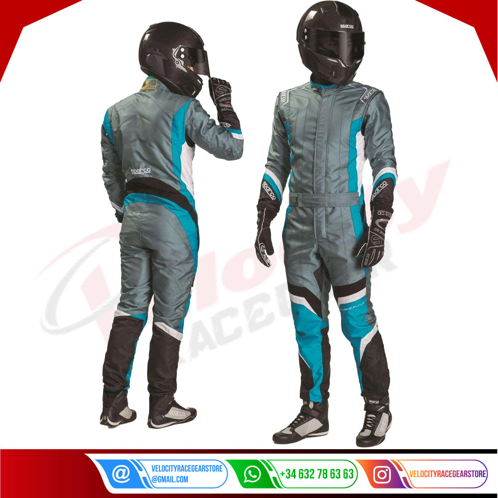 Sparco X-Light KS-7 Kart-Suit Black/Grey - DASH CIK-Homologation
