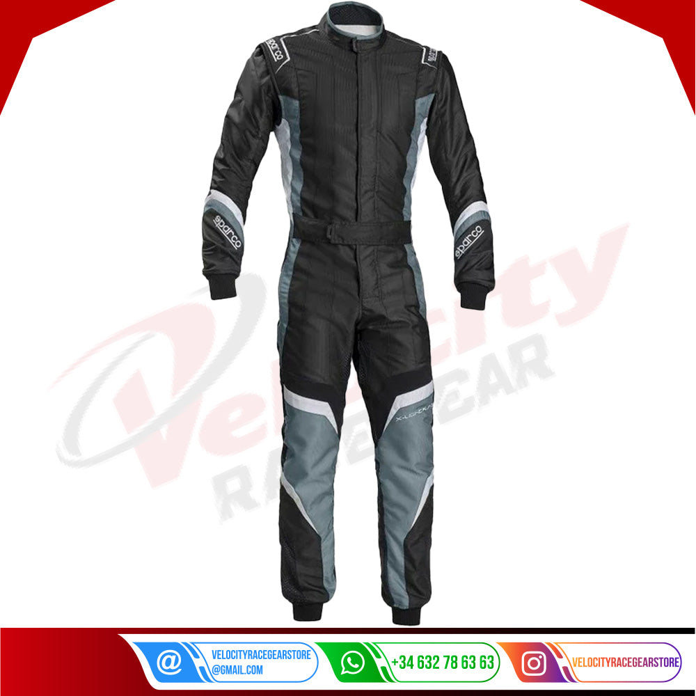 Sparco X-Light KS-7 Kart-Suit Black/Grey - DASH CIK-Homologation