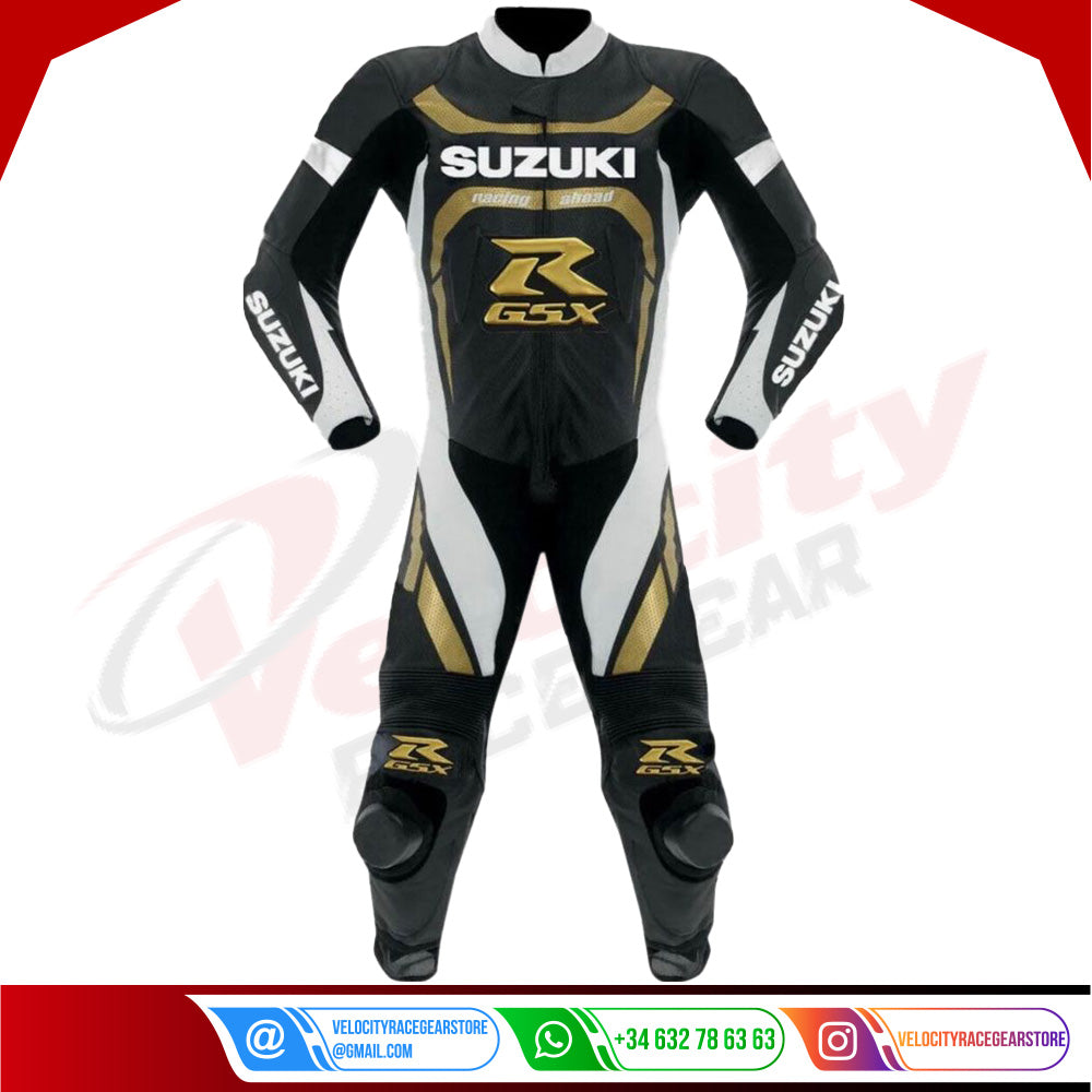 Suzuki MotoGP Racing Leather Suit - Velocity Racegear-null