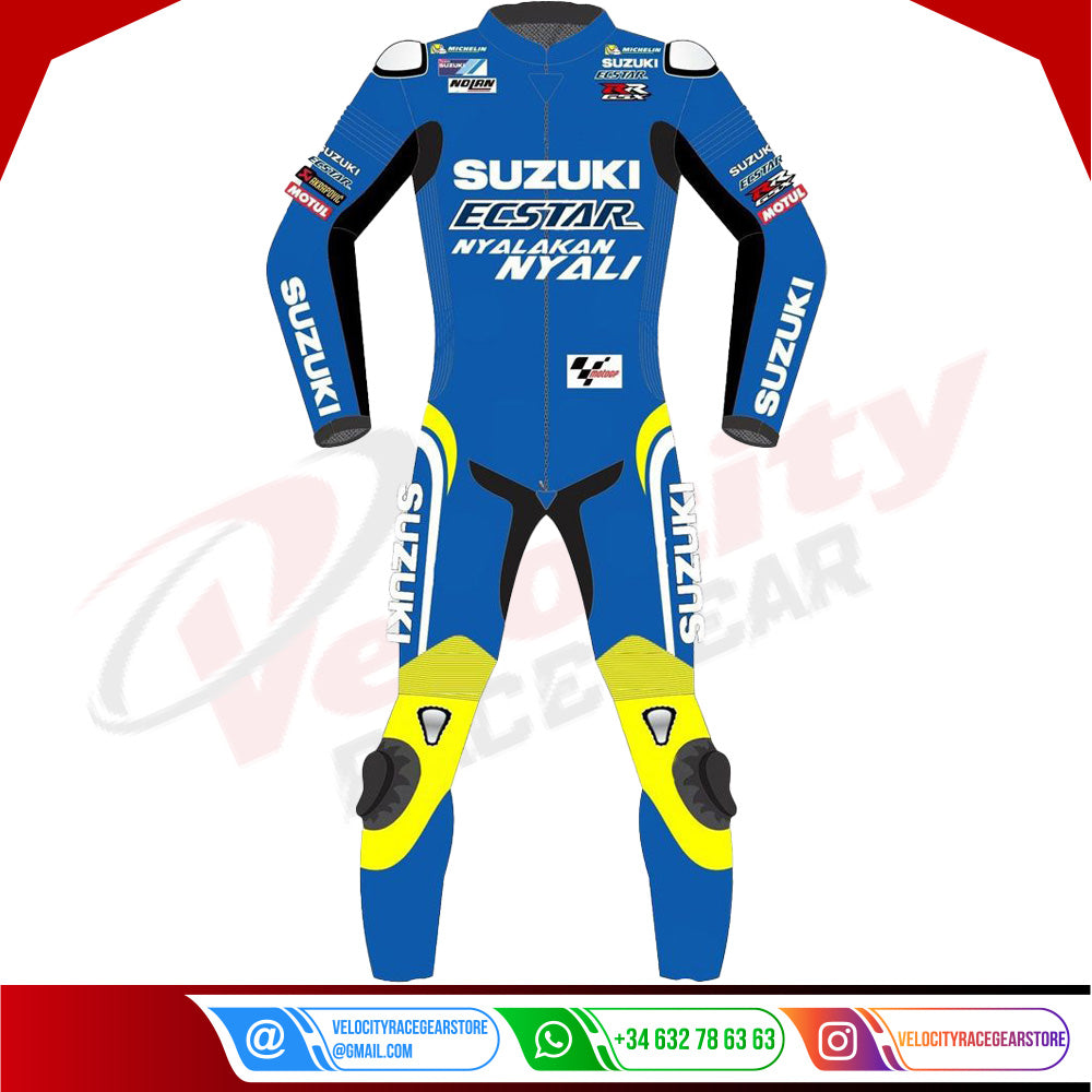 Suzuki Motorcycle Leather Suit - Velocity Racegear-null