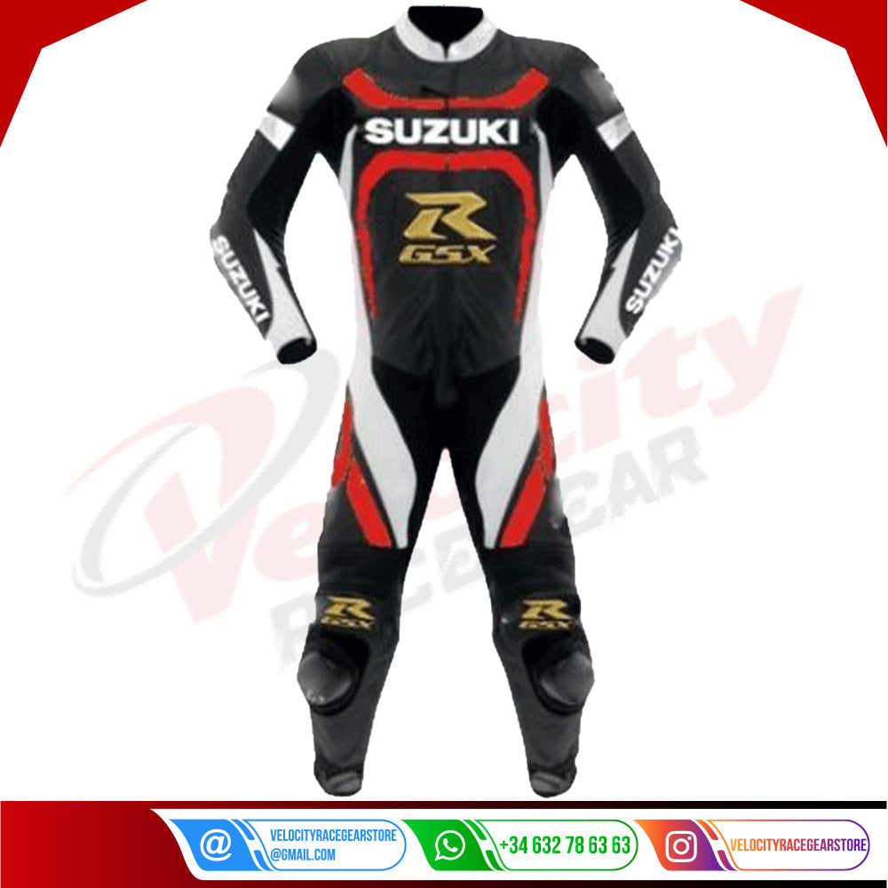 Suzuki Motorcycle Race Leather Suit - Velocity Racegear-null