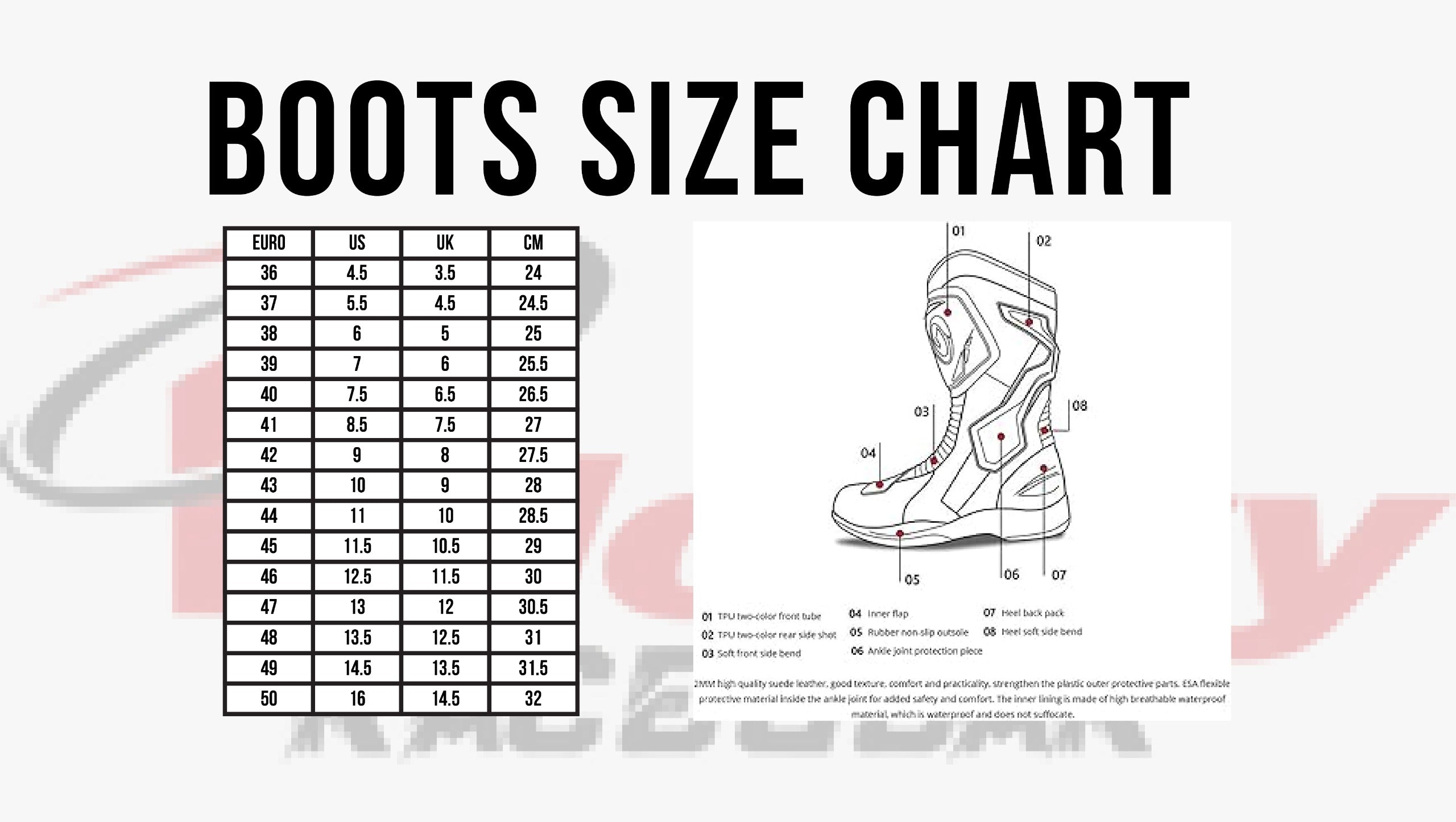 Tschul Motorcycle Boots TX6-Pro - Velocity Racegear-null